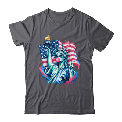 Brushstroke Statue Of Liberty Blowing Bubble Gum 4Th Of July Shirt & Tank Top | siriusteestore