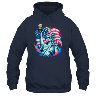 Brushstroke Statue Of Liberty Blowing Bubble Gum 4Th Of July Shirt & Tank Top | siriusteestore