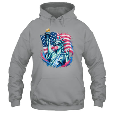 Brushstroke Statue Of Liberty Blowing Bubble Gum 4Th Of July Shirt & Tank Top | siriusteestore