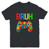 Building Blocks Bruh Boys Kids Birthday Brick Builder Gamer Youth Shirt | siriusteestore