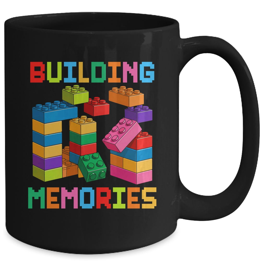 Building Memories Building Bricks Blocks Family Matching Mug | siriusteestore