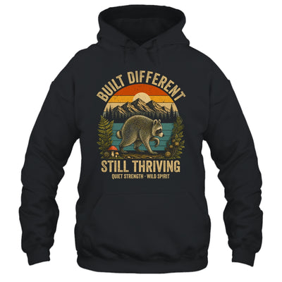 Built Different Still Thriving Raccoon Funny Vintage Shirt & Tank Top | siriusteestore