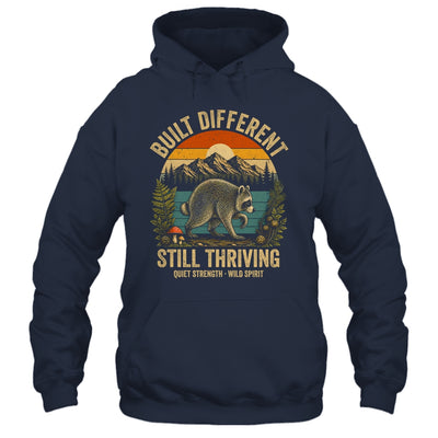 Built Different Still Thriving Raccoon Funny Vintage Shirt & Tank Top | siriusteestore