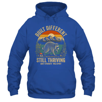 Built Different Still Thriving Raccoon Funny Vintage Shirt & Tank Top | siriusteestore