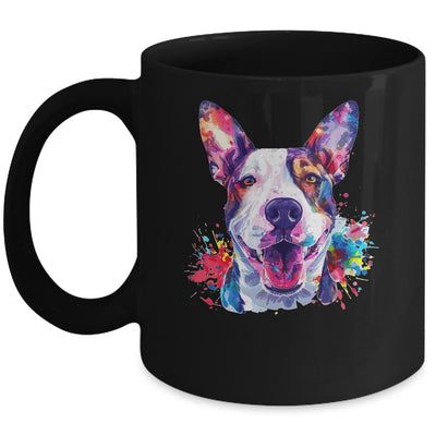 Bull Terrier Mom Lover Puppy Dog Watercolor Tie Dye Painting Mug | siriusteestore