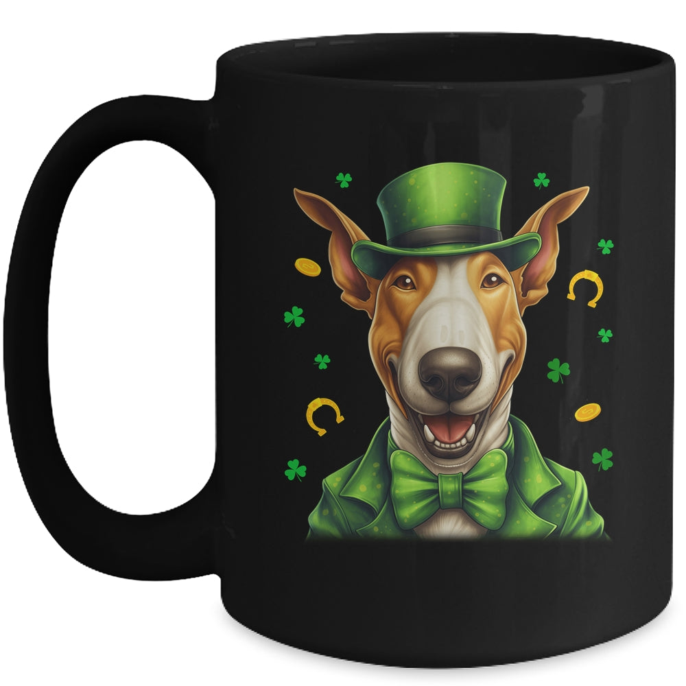 Bull Terrier St Patricks Day Leprechaun Shamrock Irish Mug | siriusteestore