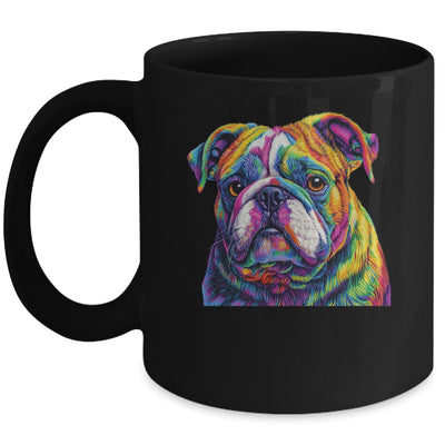 Bulldog Dog Colorful Face Dog Lover Men Women Mug | siriusteestore