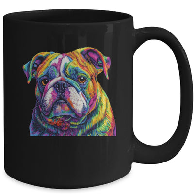 Bulldog Dog Colorful Face Dog Lover Men Women Mug | siriusteestore