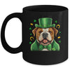 Bulldog St Patricks Day Leprechaun Shamrock Irish Mug | siriusteestore