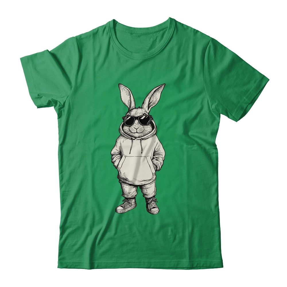 Bunny Face With Sunglasses Easter Day For Boys Men Kids Shirt & Hoodie | siriusteestore