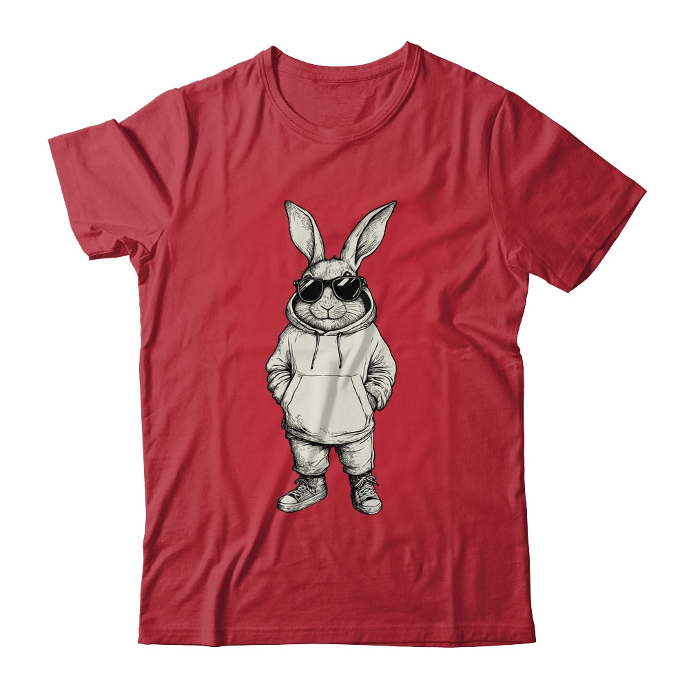 Bunny Face With Sunglasses Easter Day For Boys Men Kids Shirt & Hoodie | siriusteestore