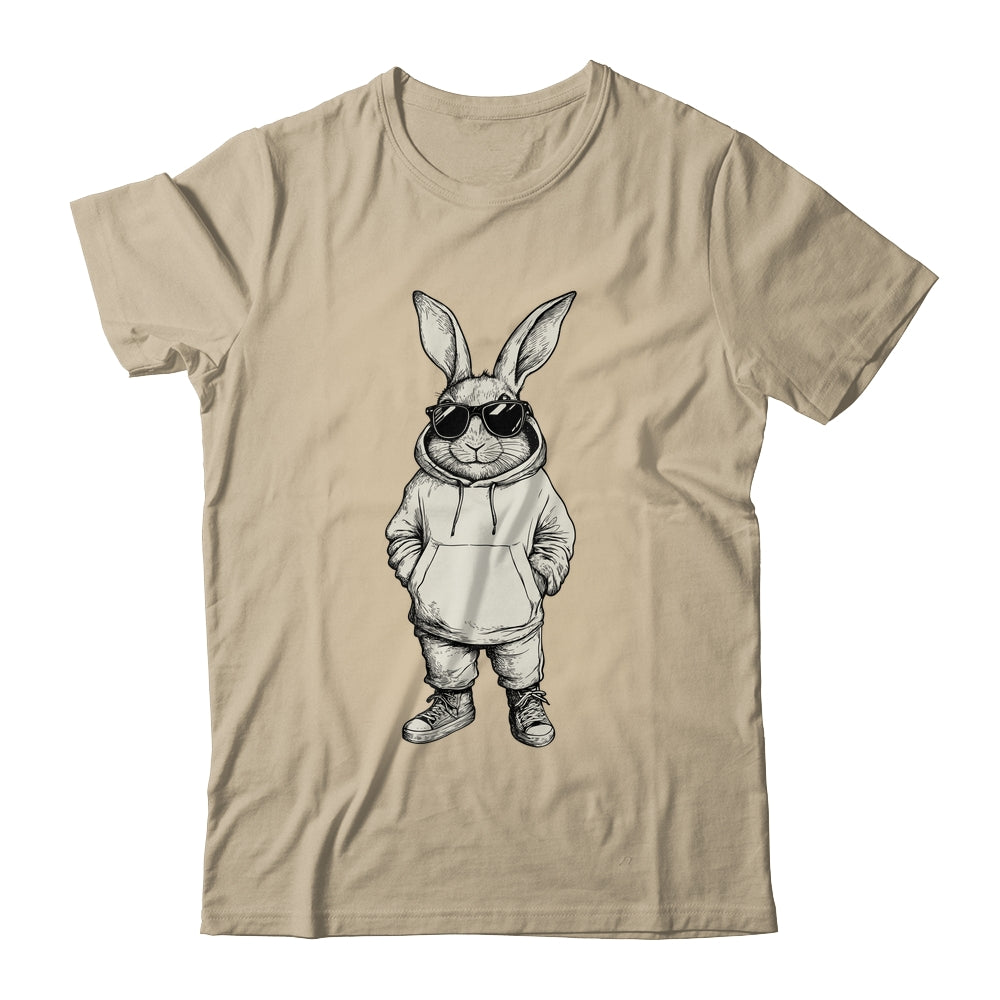 Bunny Face With Sunglasses Easter Day For Boys Men Kids Shirt & Hoodie | siriusteestore
