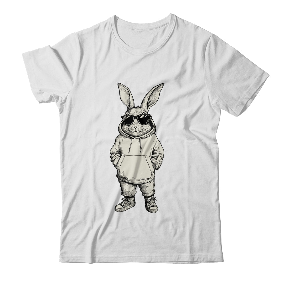 Bunny Face With Sunglasses Easter Day For Boys Men Kids Shirt & Hoodie | siriusteestore