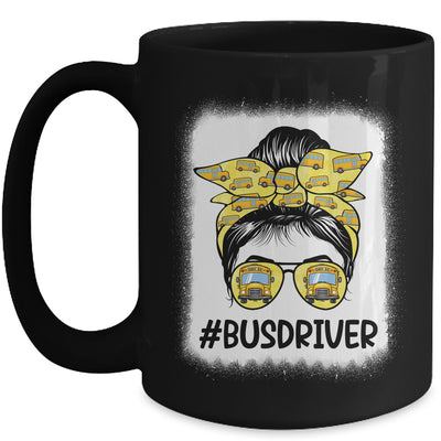 Bus Driver Life Messy Bun Hair Cute Back To School Mug | siriusteestore