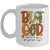 But God Christian Fall Autumn Thankful Floral Coquette Bow Mug | siriusteestore