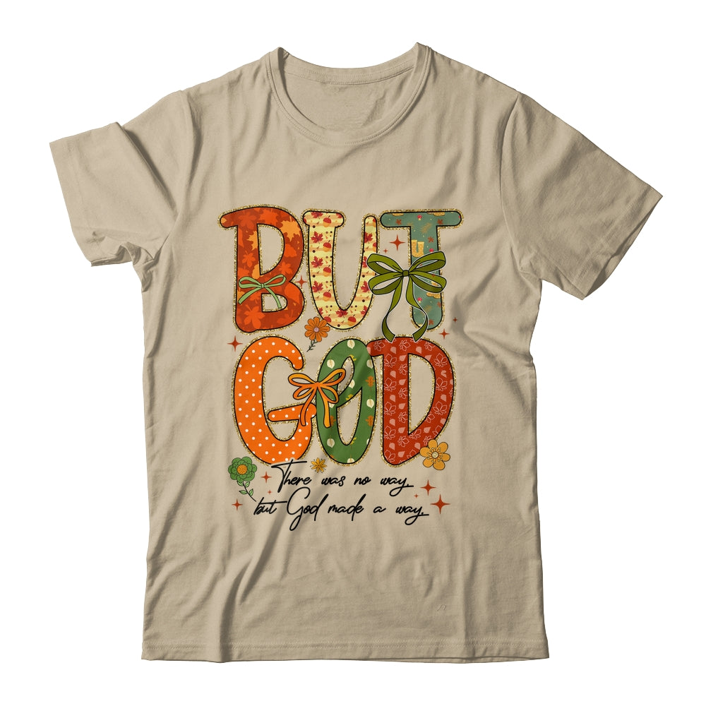 But God Christian Fall Autumn Thankful Floral Coquette Bow Shirt & Sweatshirt | siriusteestore