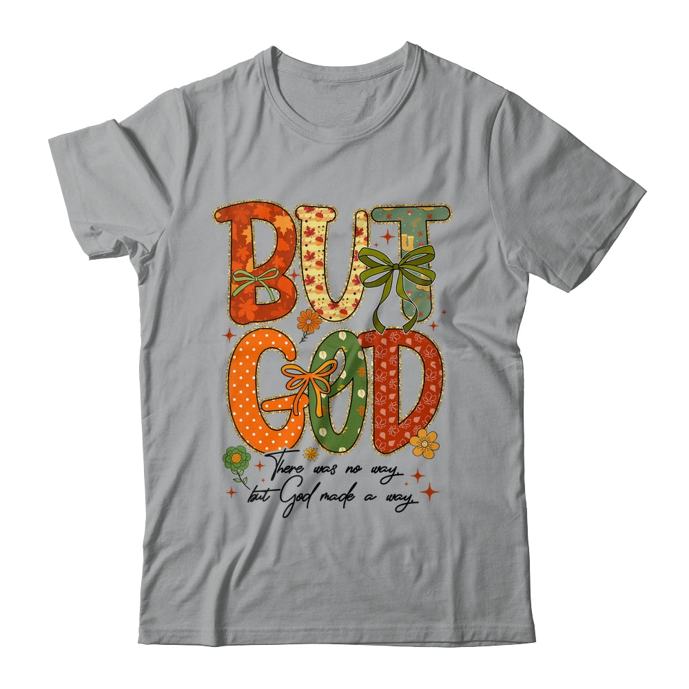But God Christian Fall Autumn Thankful Floral Coquette Bow Shirt & Sweatshirt | siriusteestore