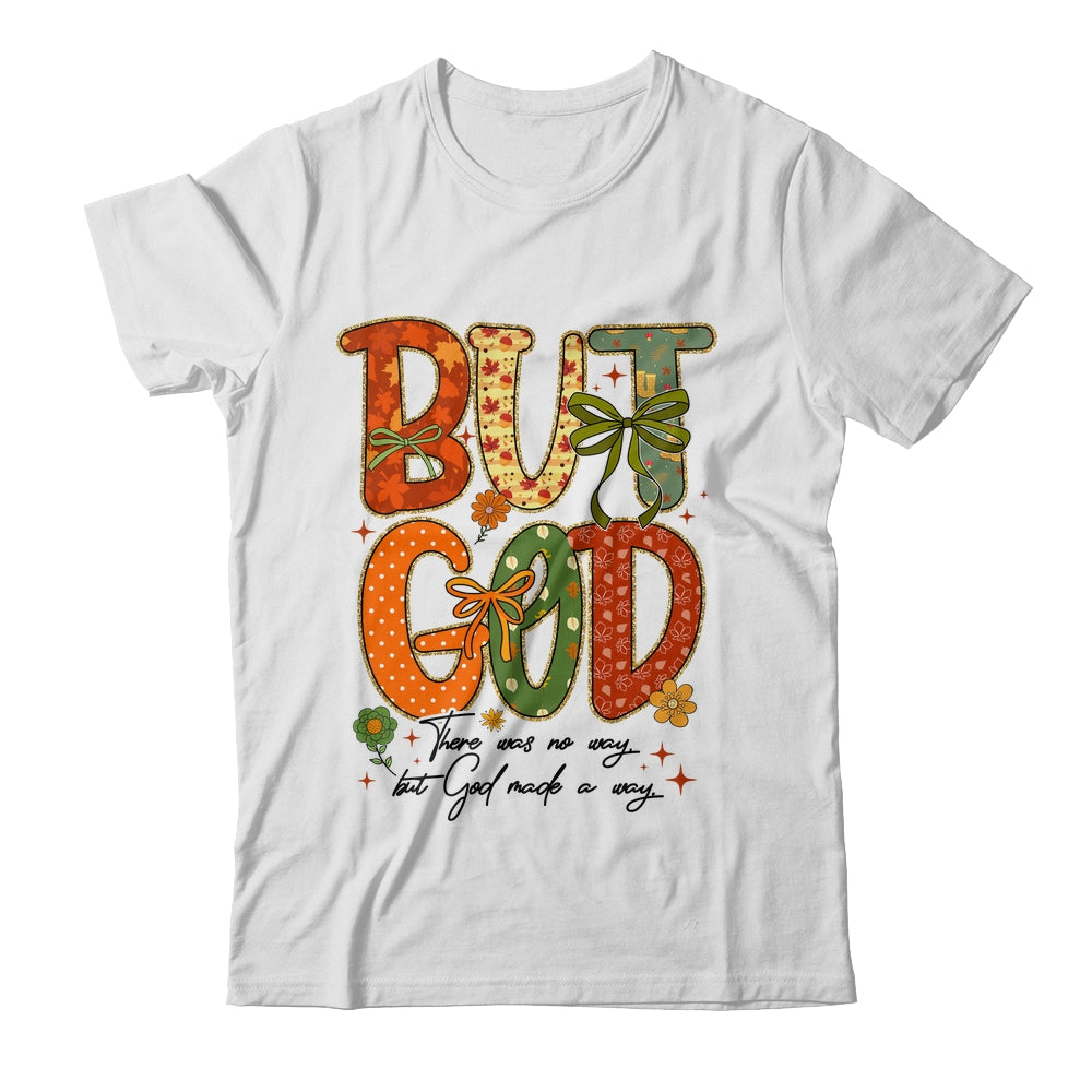 But God Christian Fall Autumn Thankful Floral Coquette Bow Shirt & Sweatshirt | siriusteestore