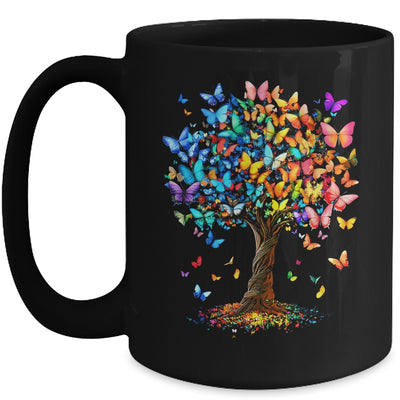 Butterflies Tree Nature Butterfly Lover Lepidopterist Women Mug | siriusteestore