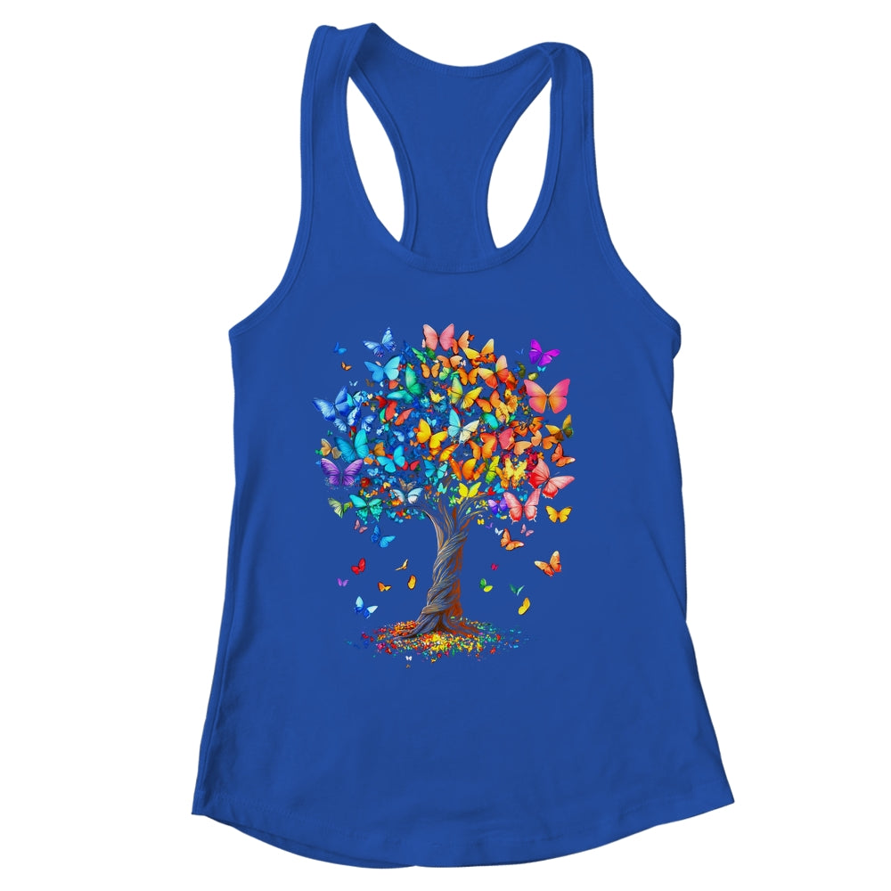 Butterflies Tree Nature Butterfly Lover Lepidopterist Women Shirt & Tank Top | siriusteestore