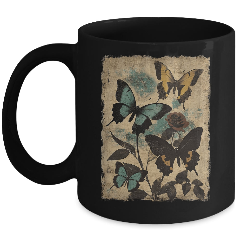 Butterfly Grunge Fairycore Aesthetic Cottagecore Goth Mug | siriusteestore