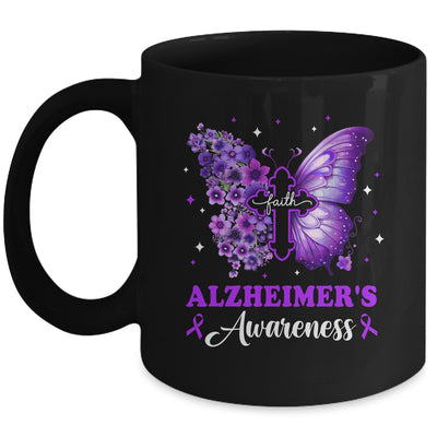 Butterfly Purple Faith Support Fight Alzheimer's Awareness Mug | siriusteestore