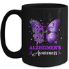 Butterfly Purple Faith Support Fight Alzheimer's Awareness Mug | siriusteestore