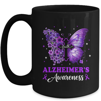Butterfly Purple Faith Support Fight Alzheimer's Awareness Mug | siriusteestore