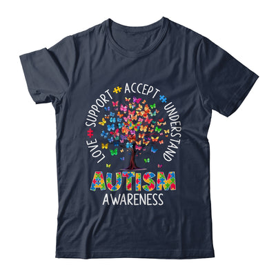Butterfly Tree Autism Love Accept Support Autism Month Shirt & Tank Top | siriusteestore