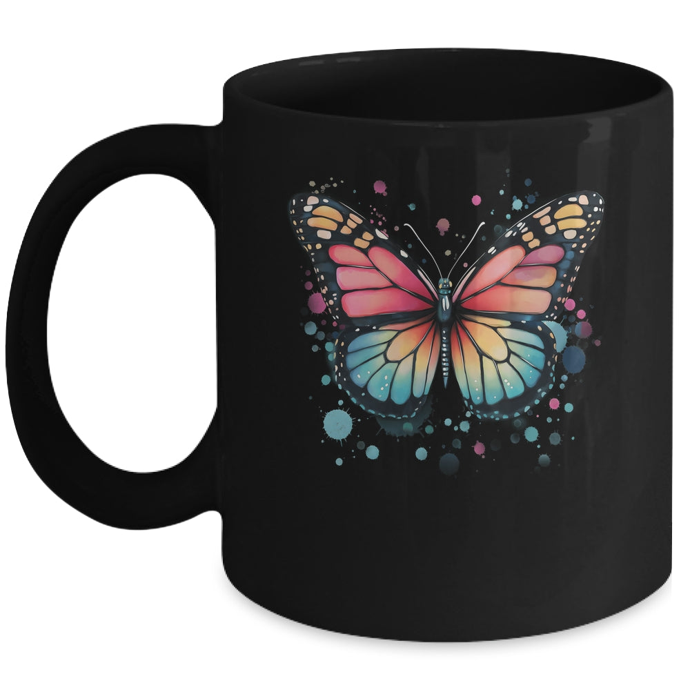Butterfly Watercolor Design Boho Nauture Aesthetic Art Mug | siriusteestore