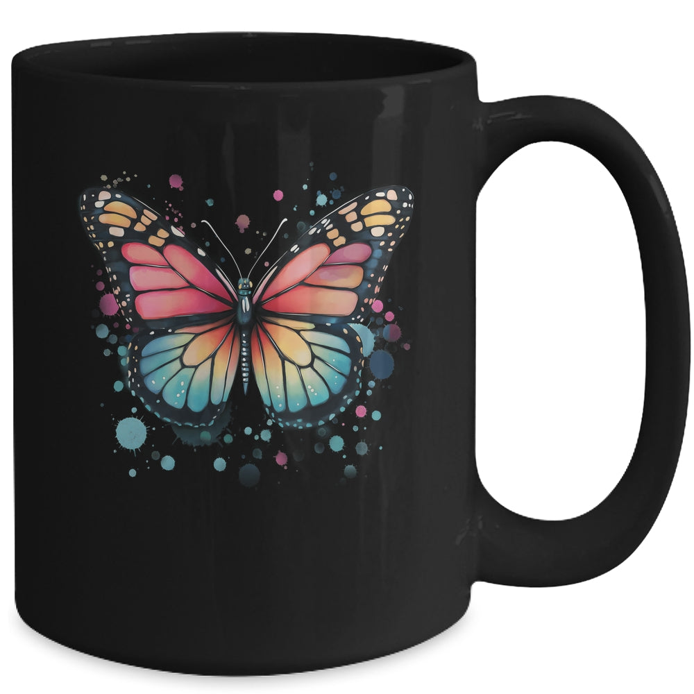 Butterfly Watercolor Design Boho Nauture Aesthetic Art Mug | siriusteestore