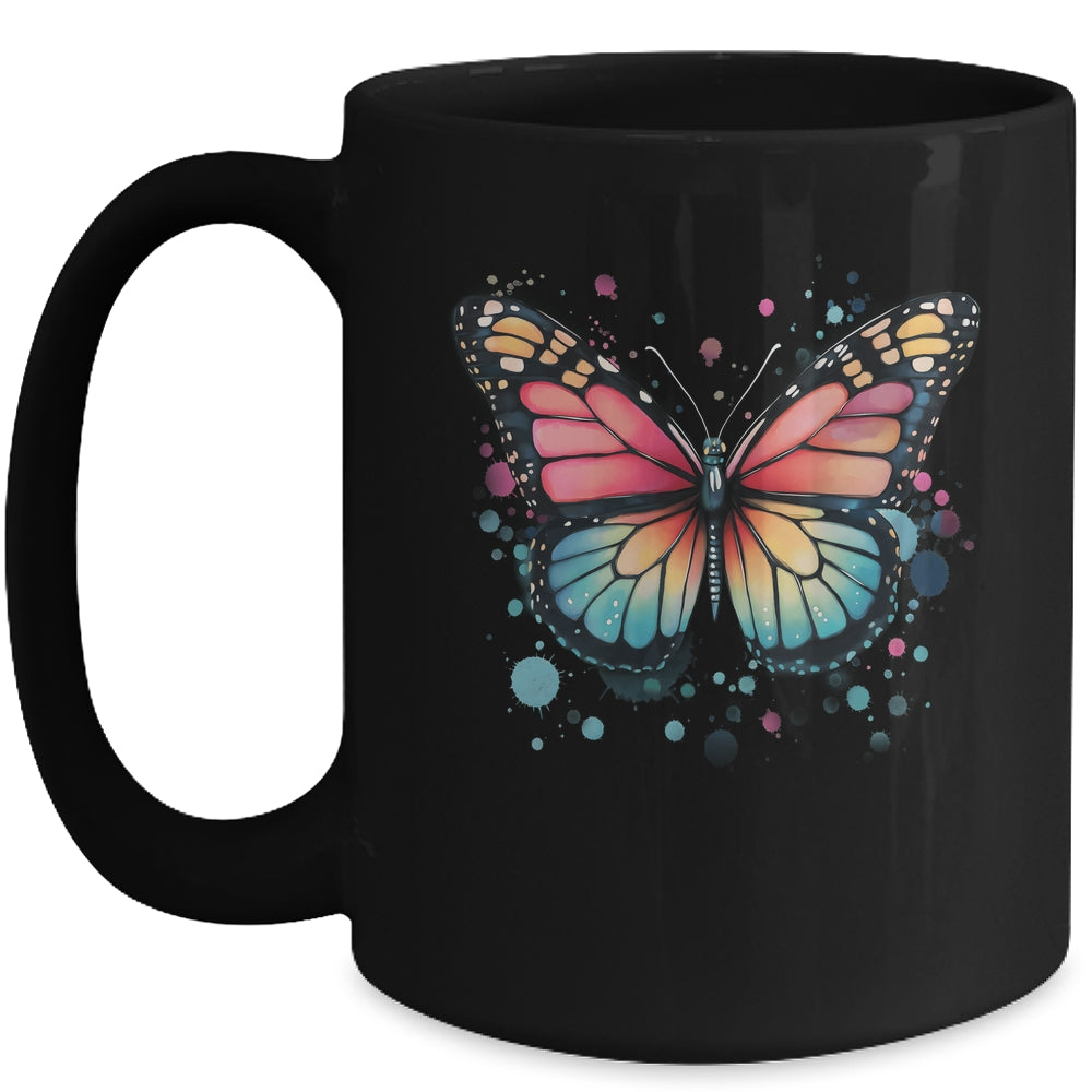 Butterfly Watercolor Design Boho Nauture Aesthetic Art Mug | siriusteestore
