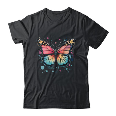 Butterfly Watercolor Design Boho Nauture Aesthetic Art Shirt & Tank Top | siriusteestore