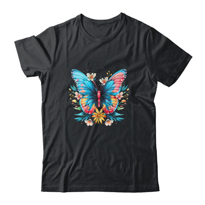 Butterfly With Flowers I Aesthetic Butterfly Shirt & Tank Top | siriusteestore
