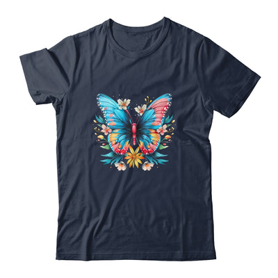 Butterfly With Flowers I Aesthetic Butterfly Shirt & Tank Top | siriusteestore