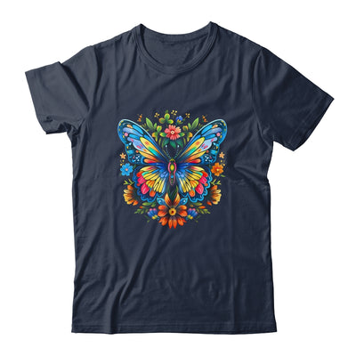Butterfly With Flowers I Aesthetic Butterfly Girl Art Shirt & Tank Top | siriusteestore