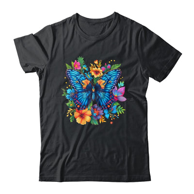 Butterfly With Flowers I Aesthetic Butterfly Lover Art Shirt & Tank Top | siriusteestore