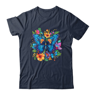 Butterfly With Flowers I Aesthetic Butterfly Lover Art Shirt & Tank Top | siriusteestore
