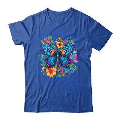 Butterfly With Flowers I Aesthetic Butterfly Lover Art Shirt & Tank Top | siriusteestore