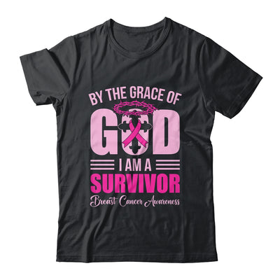 By The Grace God Im A Survivor Breast Cancer Survivor Shirt & Hoodie | siriusteestore