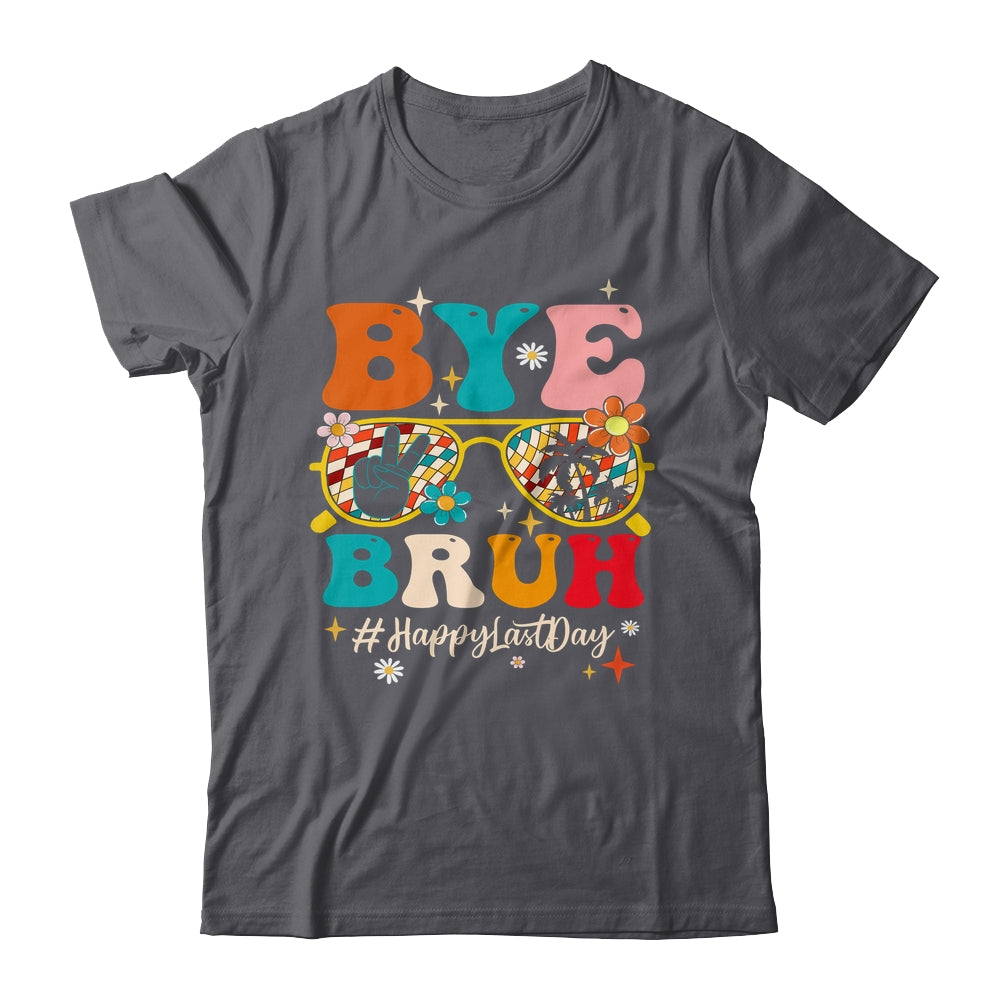 Bye Bruh Teacher Happy Last Day School Hello Summer Groovy Shirt & Tank Top | siriusteestore