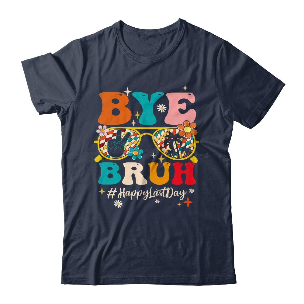 Bye Bruh Teacher Happy Last Day School Hello Summer Groovy Shirt & Tank Top | siriusteestore