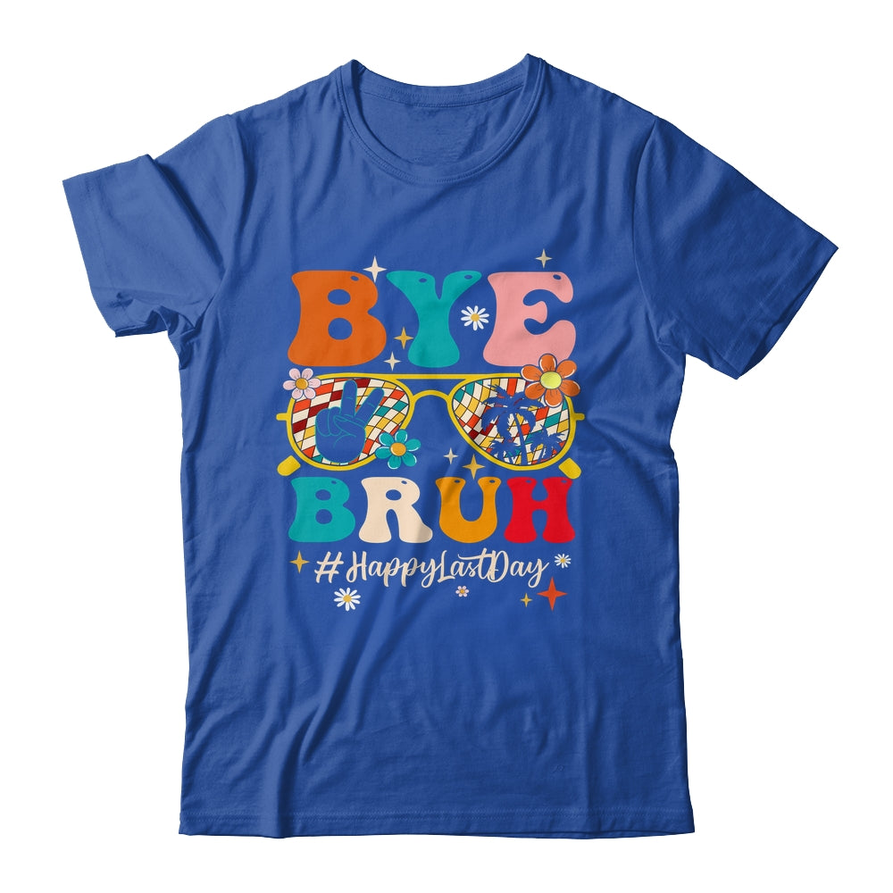 Bye Bruh Teacher Happy Last Day School Hello Summer Groovy Shirt & Tank Top | siriusteestore