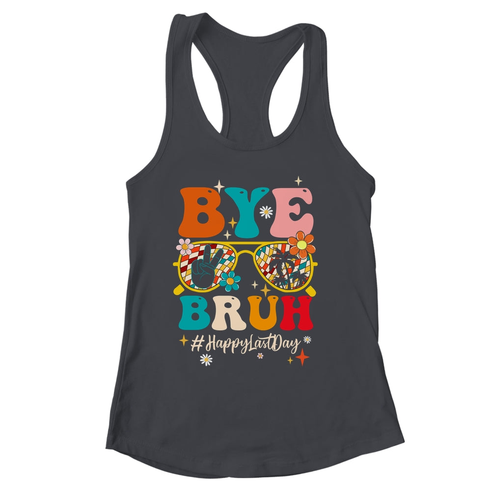 Bye Bruh Teacher Happy Last Day School Hello Summer Groovy Shirt & Tank Top | siriusteestore