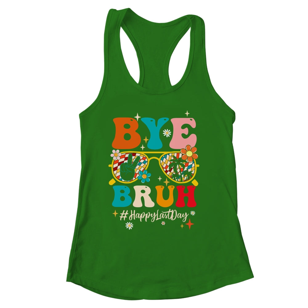 Bye Bruh Teacher Happy Last Day School Hello Summer Groovy Shirt & Tank Top | siriusteestore