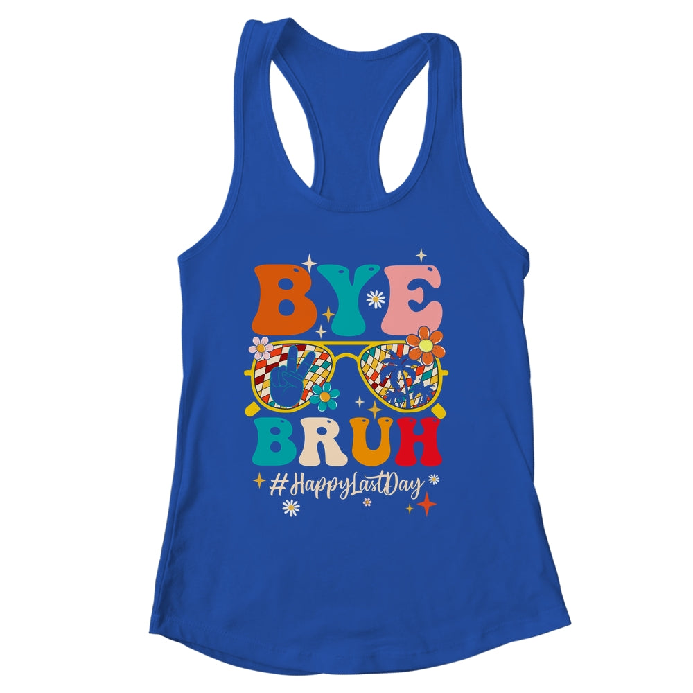 Bye Bruh Teacher Happy Last Day School Hello Summer Groovy Shirt & Tank Top | siriusteestore