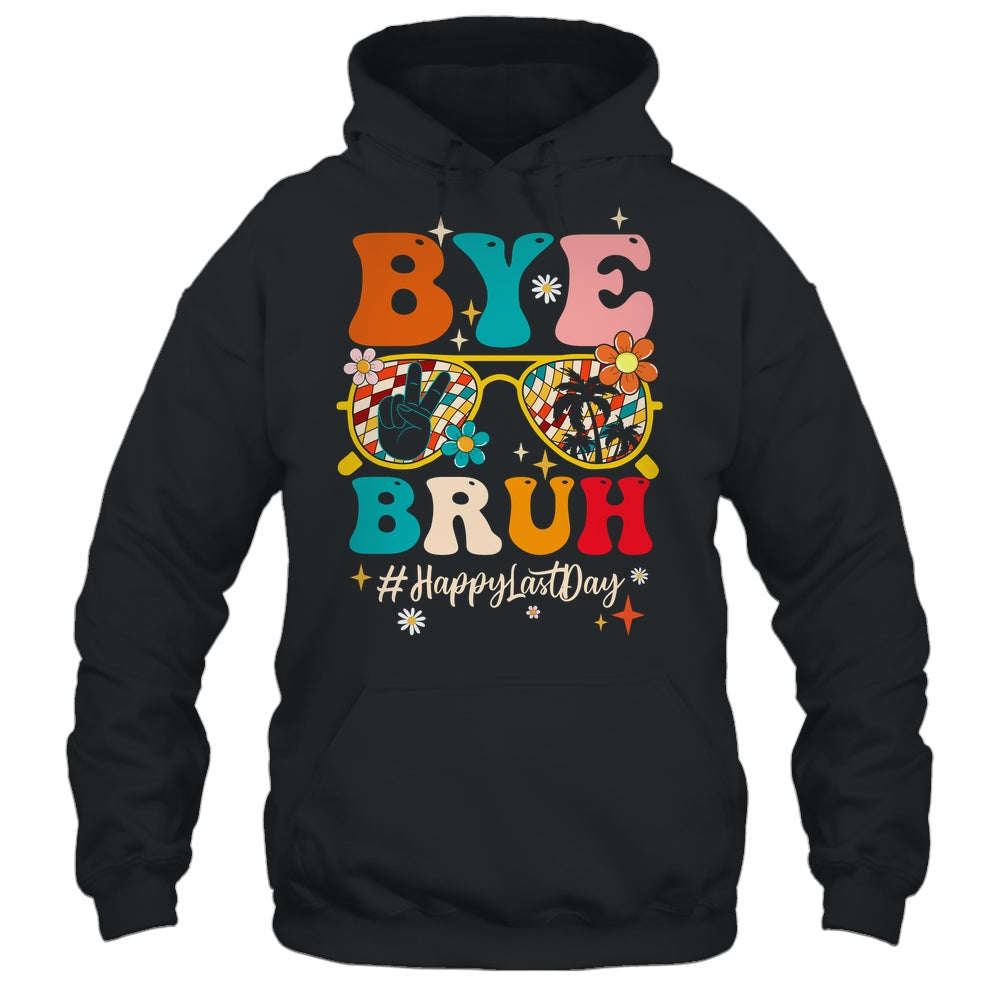Bye Bruh Teacher Happy Last Day School Hello Summer Groovy Shirt & Tank Top | siriusteestore