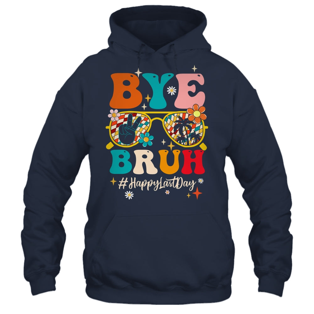 Bye Bruh Teacher Happy Last Day School Hello Summer Groovy Shirt & Tank Top | siriusteestore
