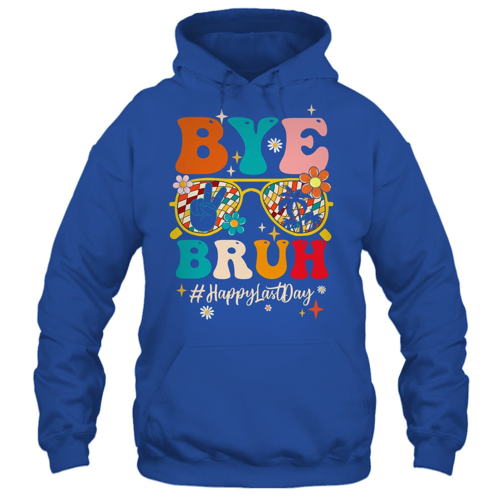 Bye Bruh Teacher Happy Last Day School Hello Summer Groovy Shirt & Tank Top | siriusteestore