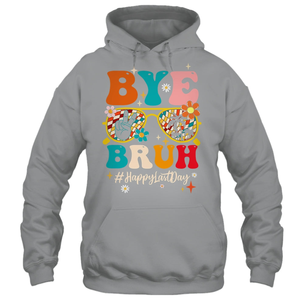 Bye Bruh Teacher Happy Last Day School Hello Summer Groovy Shirt & Tank Top | siriusteestore